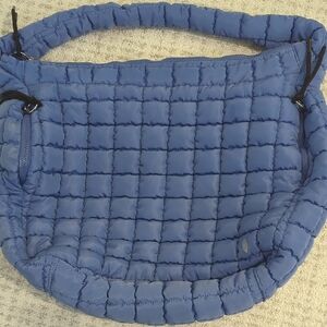 Blue Quilted Women's Bag
